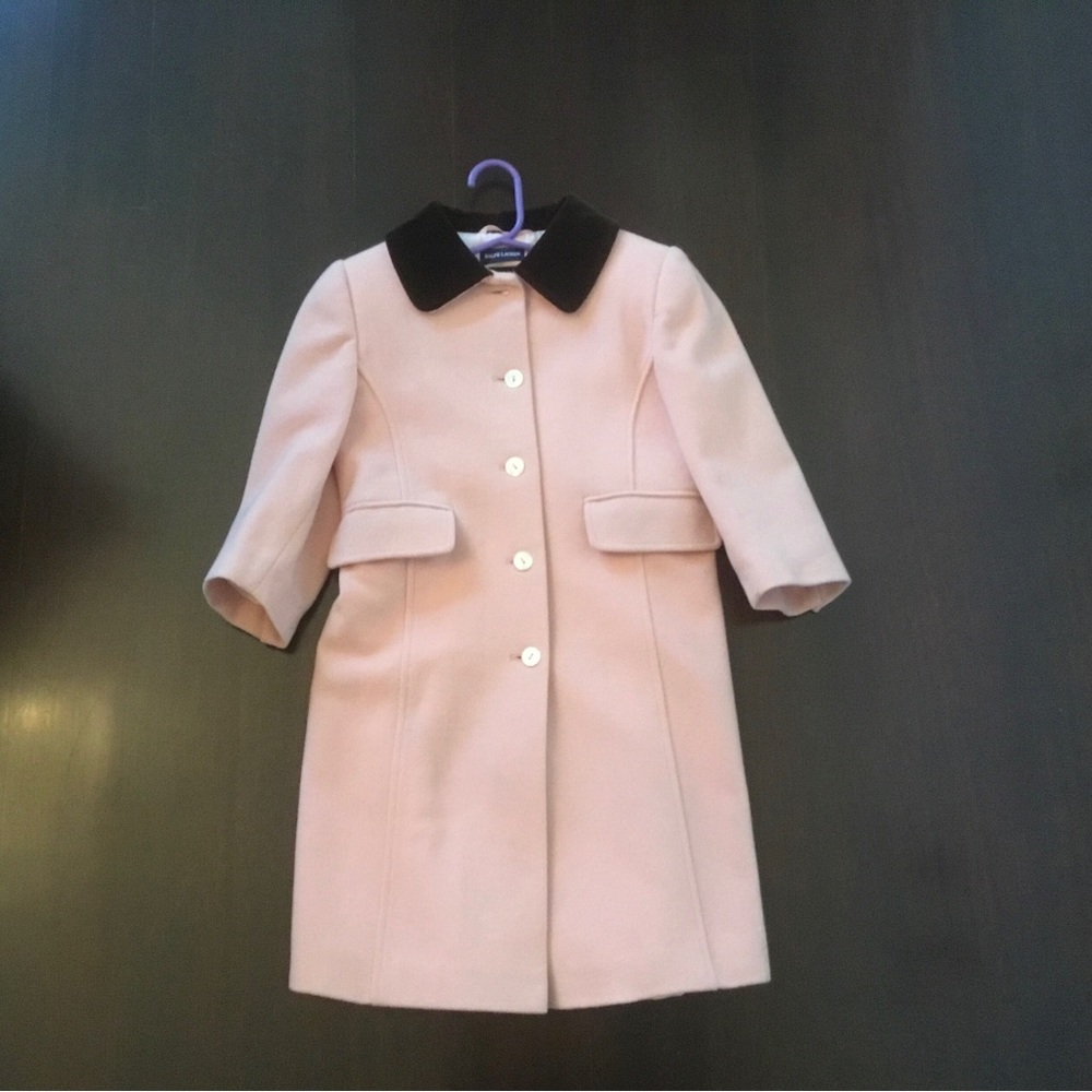 COPY - Ralph Lauren girls wool dusty rose coat size small